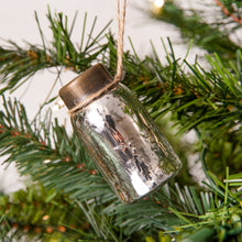 Load image into Gallery viewer, Mini Mercury Glass Mason Jar Ornament ~Set of 6
