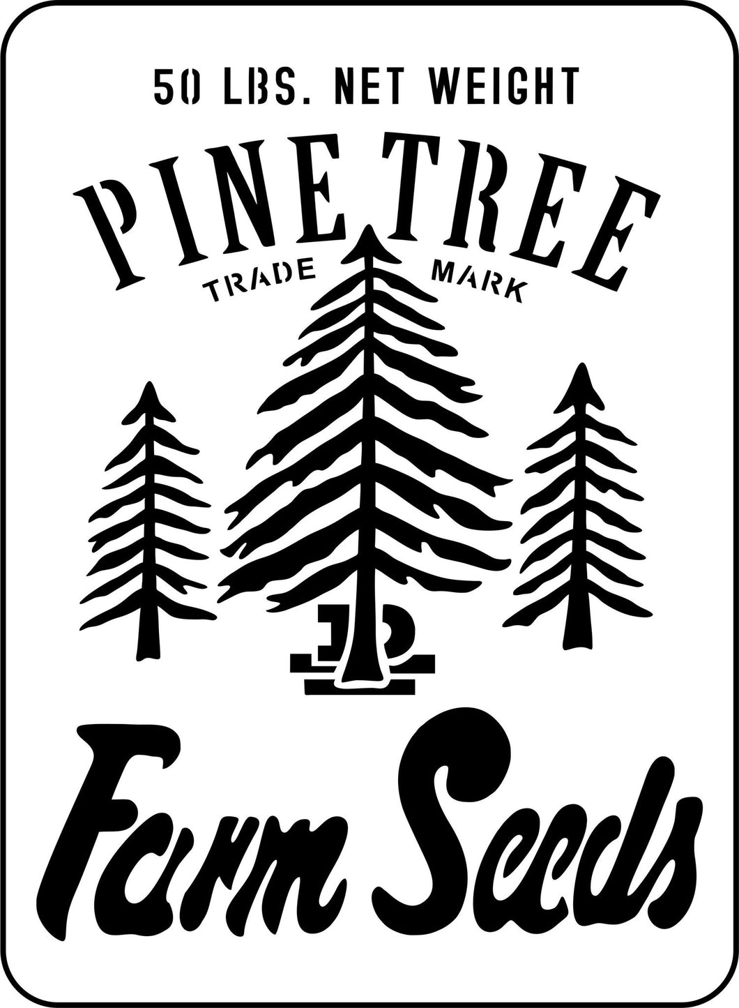 Pine Tree Farm Stencil by JRV