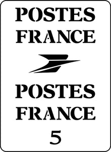 French Stamp Stencil by JRV