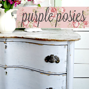 Purple Posies ~Sweet Pickins Milk Paint