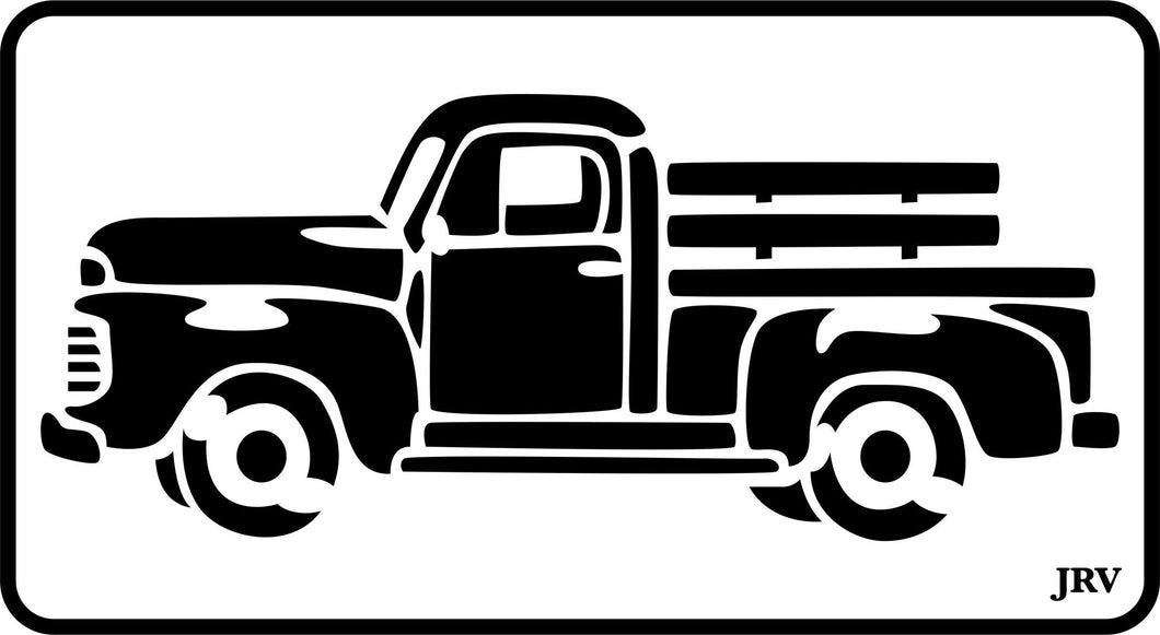 Vintage Truck Stencil by JRV